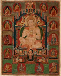 Portrait of Jnanatapa Surrounded by Lamas and Mahasiddhas